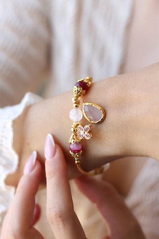 Bracelet - Quartz et agates