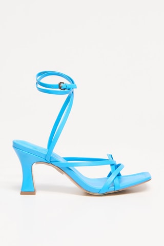 Sandales à talons en cuir Hava - Bleu