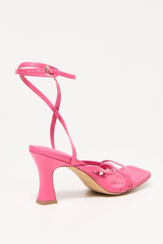 Sandales à talons en cuir Hava - Fuchsia