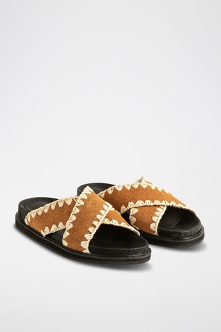 Mules en cuir Hedwina - Camel