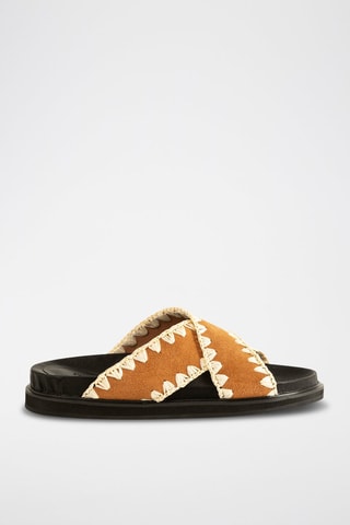 Mules en cuir Hedwina - Camel