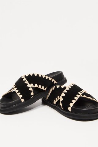 Mules en cuir Hedwina - Noir