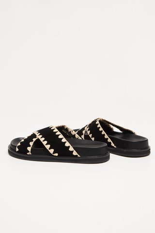 Mules en cuir Hedwina - Noir