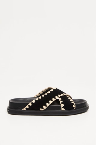 Mules en cuir Hedwina - Noir