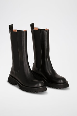 Bottines Chelsea en cuir Harley - Noir