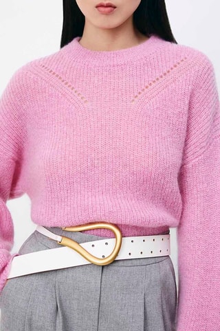 Pull en mohair et laine Philly - Rose