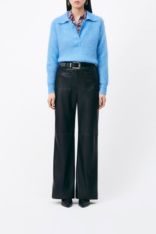 Pull en mohair et laine Pagnol - Bleu cobalt