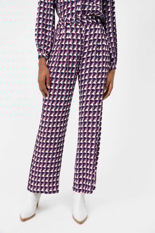 Pantalon taille haute John - Mauve