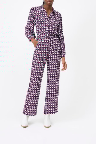 Pantalon taille haute John - Mauve