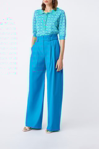 Pantalon taille haute Jawad - Bleu