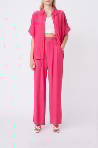 Pantalon taille haute Juan - Fuchsia