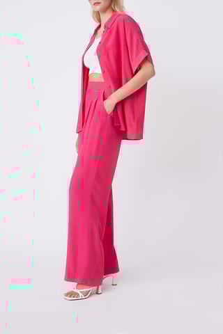 Pantalon taille haute Juan - Fuchsia
