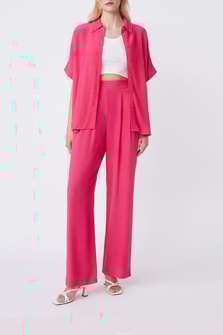 Pantalon taille haute Juan - Fuchsia