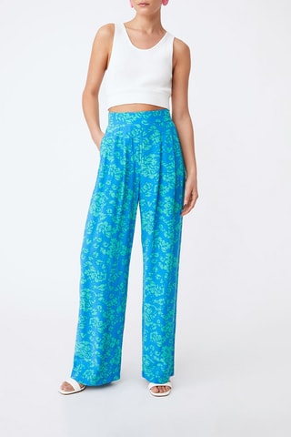 Pantalon taille haute Joy - Bleu