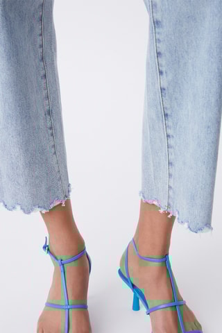 Jean 7/8 taille haute Rambert - Bleu