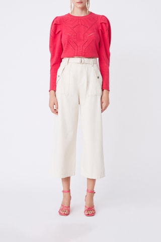 Jean 7/8 taille haute Remi - Blanc