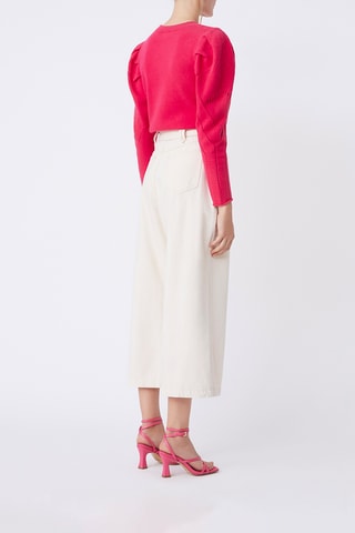 Jean 7/8 taille haute Remi - Blanc
