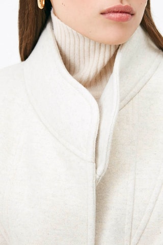 Manteau en laine Eleonor- Beige chiné