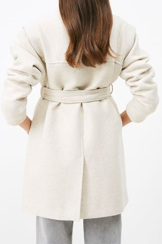 Manteau en laine Eleonor- Beige chiné