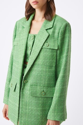 Veste en tweed Dafné - Vert