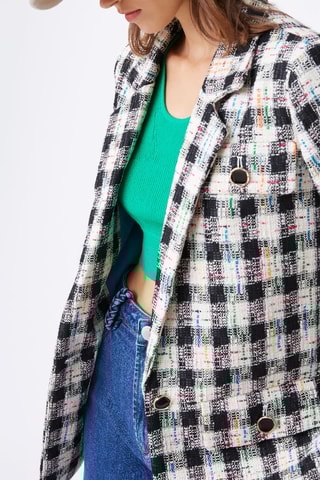Veste en tweed Dylane - Noir
