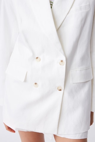 Veste en lin Deneza - Ecru