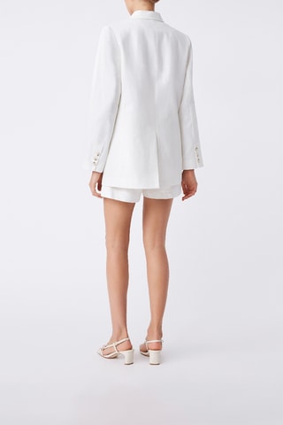 Veste en lin Deneza - Ecru