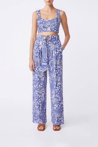 Top en lin  Lolie - Bleu