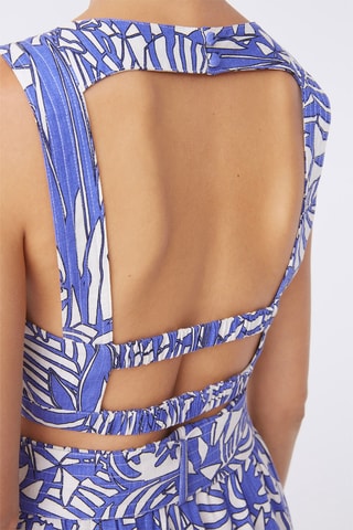 Top en lin  Lolie - Bleu