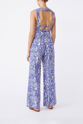 Top en lin  Lolie - Bleu