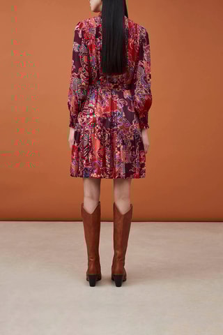 Robe chemise Chadia - Bordeaux