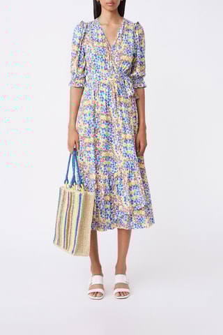 Robe portefeuille Claire - Bleu