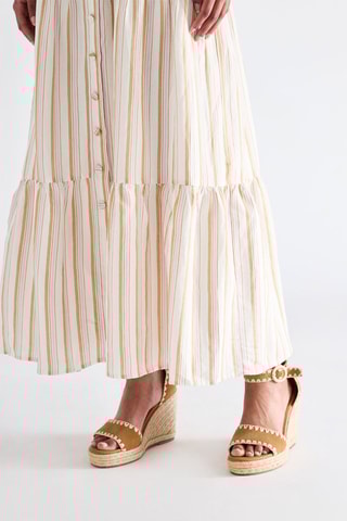 Robe longue en lin Charlote - Camel