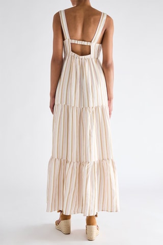 Robe longue en lin Charlote - Camel