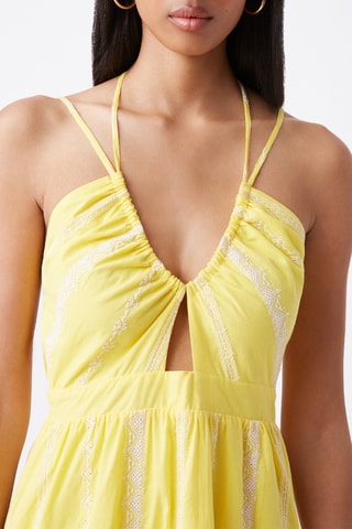 Robe midi Casa - Jaune