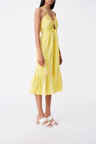 Robe midi Casa - Jaune