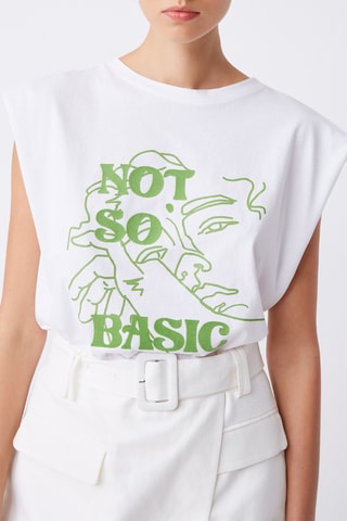 T-shirt en coton biologique Melvin - Blanc