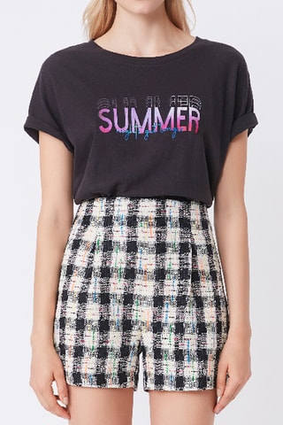 T-shirt en lin Marki - Noir