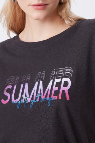 T-shirt en lin Marki - Noir
