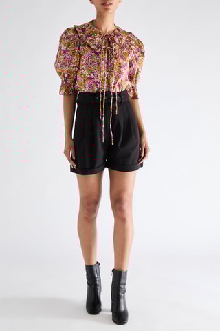 Blouse Laury - Rose et vert