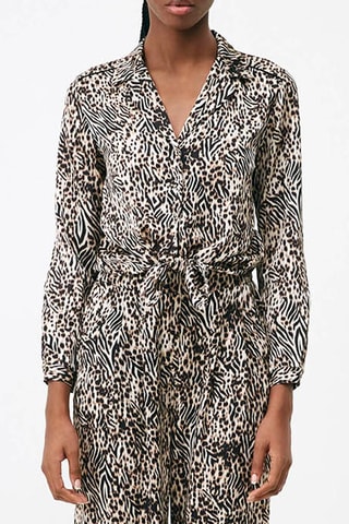 Blouse nouée Lupe - Beige