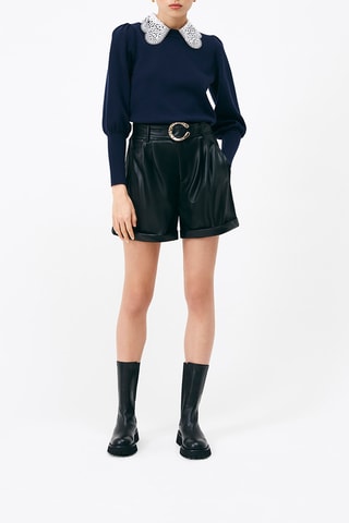 Short taille haute Bahia - Noir