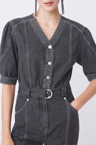 Combinaison en jean Tifany - Anthracite