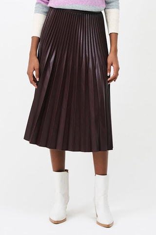 Jupe plissée taille haute Flor - Violet