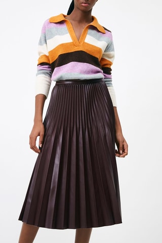 Jupe plissée taille haute Flor - Violet