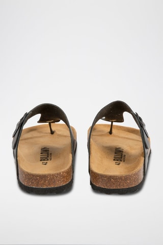Sandales en cuir - Noir