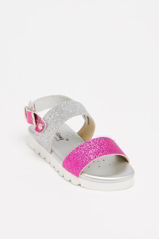 Sandales - Fuchsia et argenté