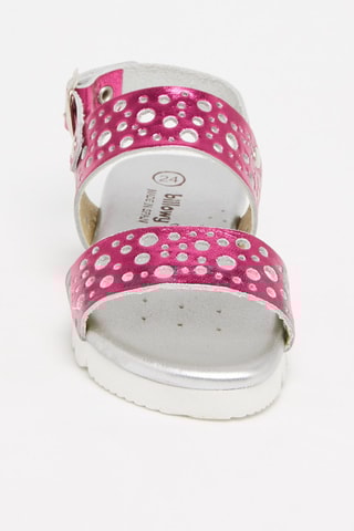 Sandales en cuir - Fuchsia