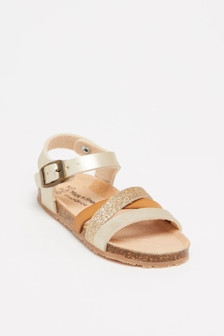 Sandales - Camel et doré