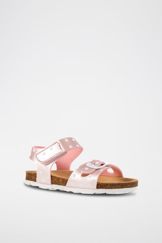 Sandales Rosso - Doré rose et blanc